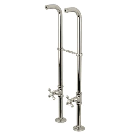 Kingston Brass Freestanding Supply Line Package, Polished Nickel CC266S6AX